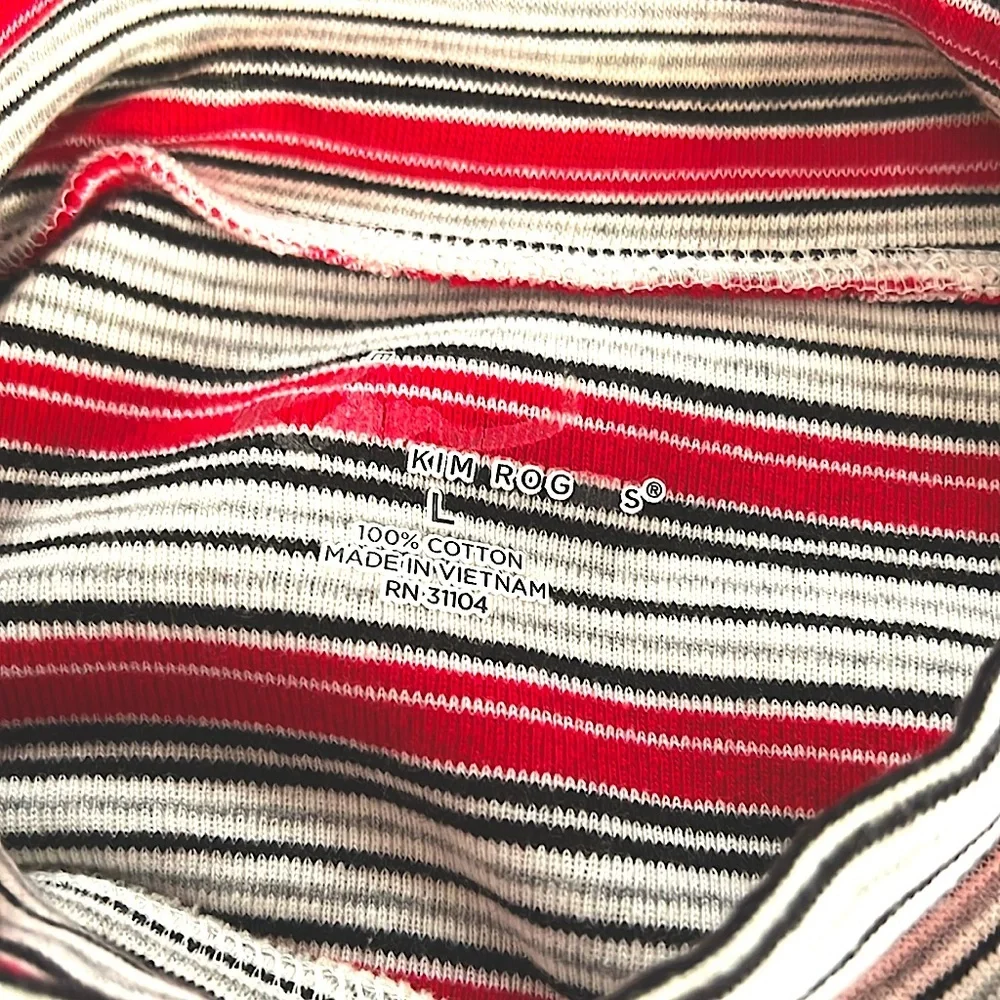 Kim Rodgers Multi Color Long Sleeve Pull Over Turtleneck Sweater Size M